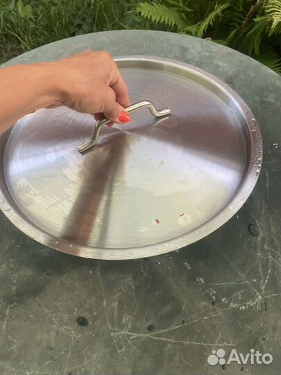 Крышка большая,для бака или казана,нержавейка
