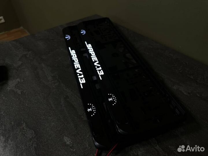 Номерная led рамка с вашим дизайном