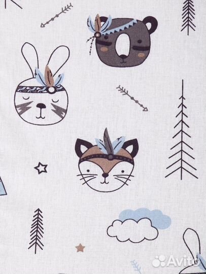 Простынь на круглую кроватку