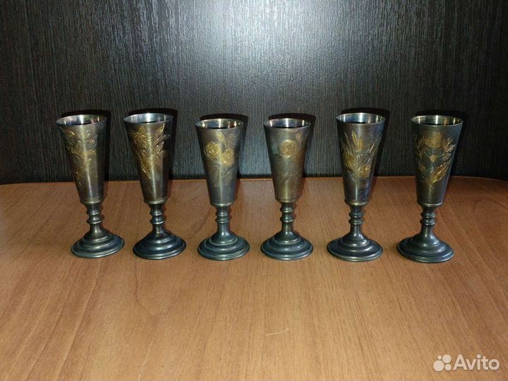 Серебряные рюмки 875 проба