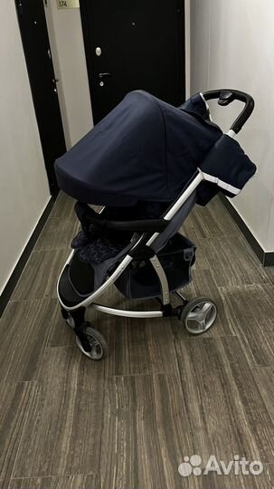 Прогулочная коляска babyton cosmo navy blue