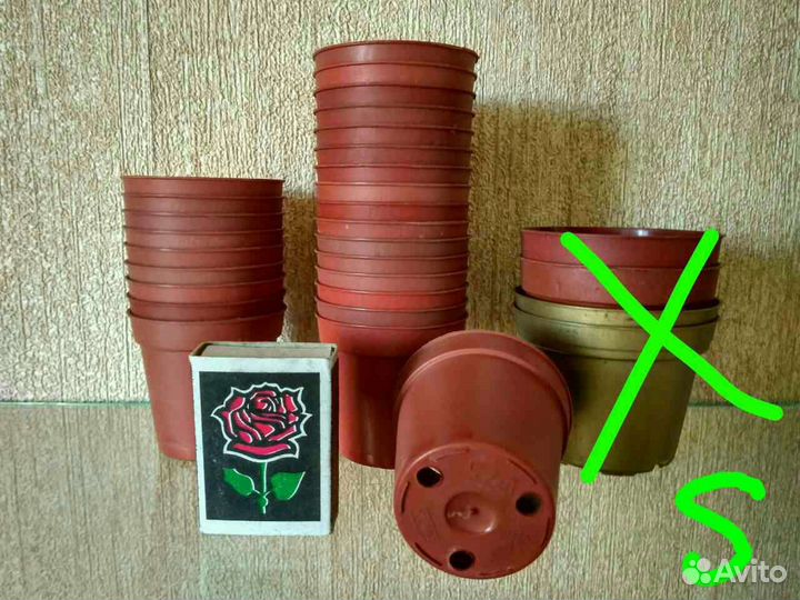 Горшки пластик плотные