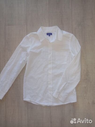 Рубашки школьные много р. 134