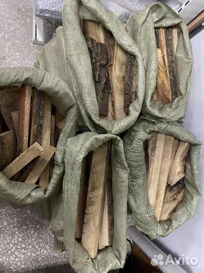 Дрова дубовые в мешках