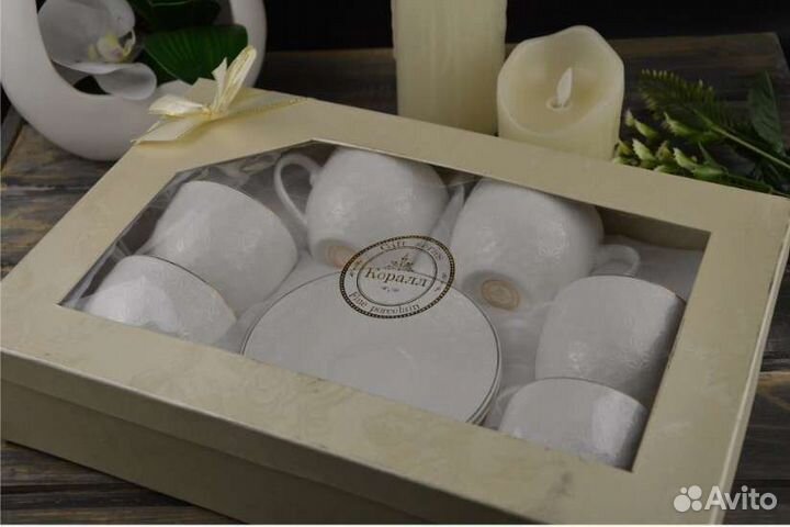 Чайный сервиз Коралл Снежная королева