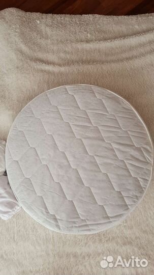 Матрас круглый 75х75+ наматрасник+простынь