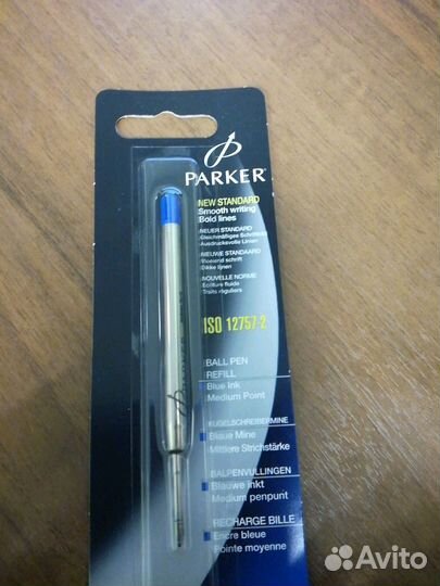 Стержень для шариковых ручек parker, синий, чёрный
