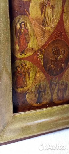 Икона Антикварная Старинная Неопалимая Купина