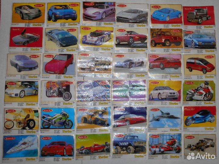 Вкладыши от жвачки турбо 510шт