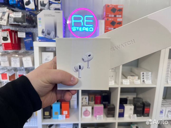 Комплект Apple Watch9 Series Silver + AirPods PRO2