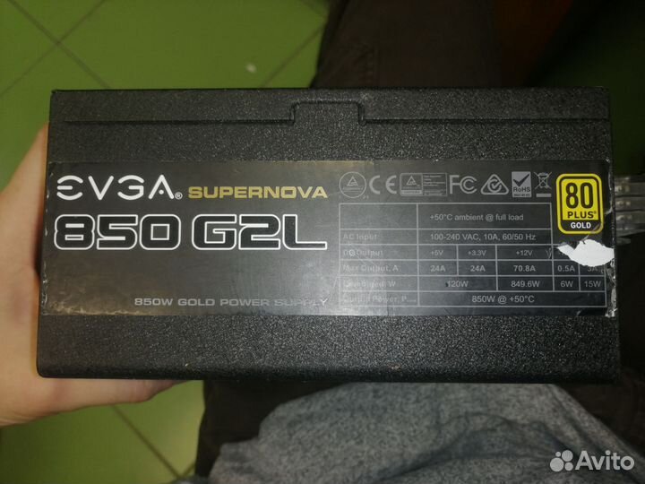 Блок evga supernova 850 G2L