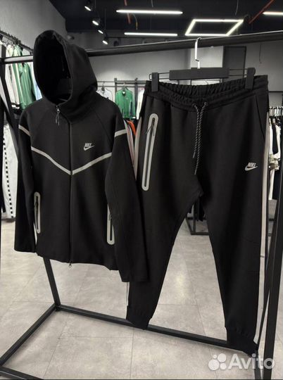 Костюм Nike Tech Fleece чёрный