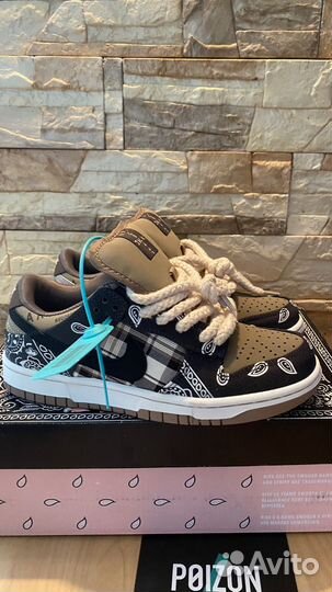 Кроссовки nike sb dunk low travis scott