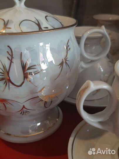 Кофейный сервиз из тонкого фарфора СССР