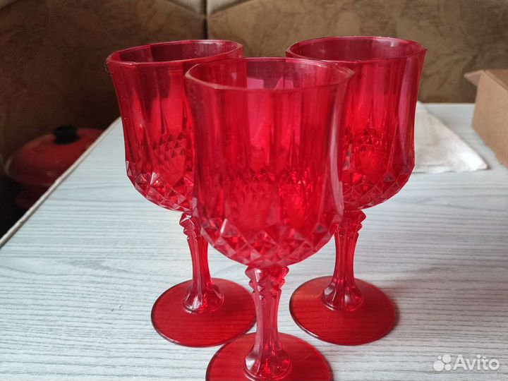 Фужеры для вина из пластика