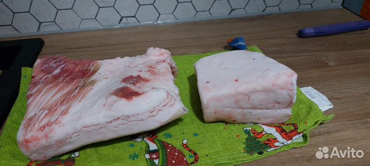 Сало свежее