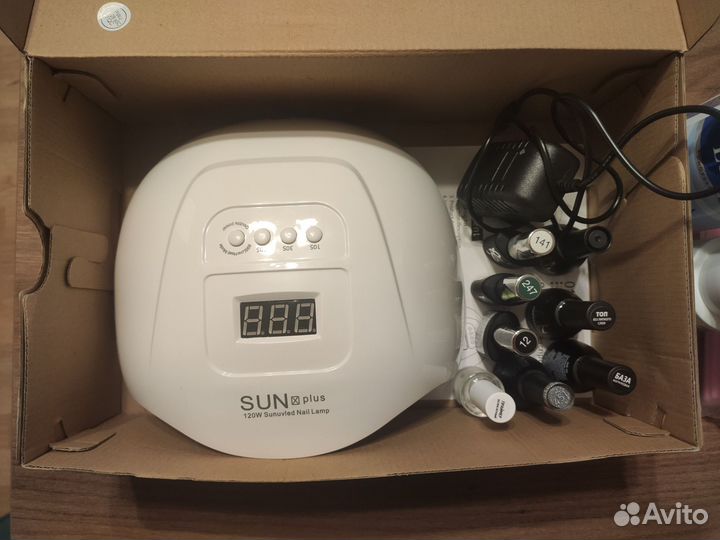 Лампа UV/LED Sun X Plus+праймер+база+топ+дегидрато