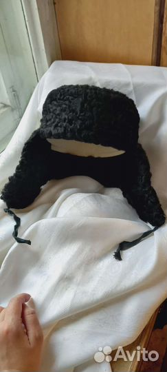 Шапка - ушанка натуральный мех мужская Ретро