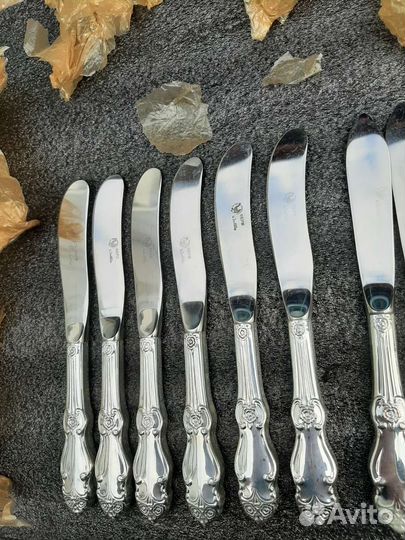 Мельхиор(Серебряная роза)ножи разные