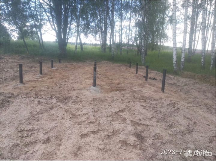 Винтовые сваи + монтаж