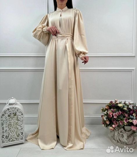 Праздничная абая мусульманское платье