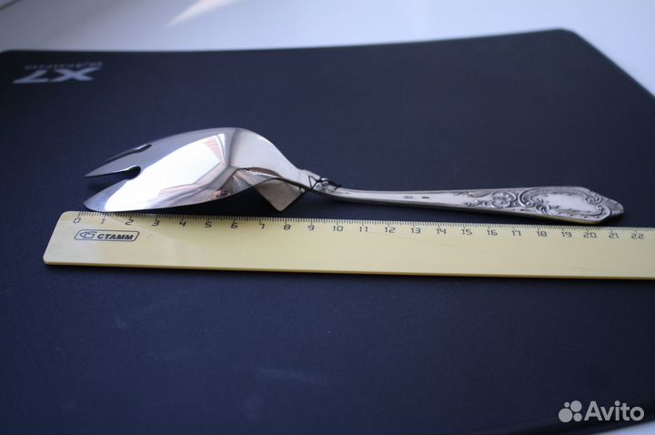 Ложка салатная серебро 875 пробы СССР