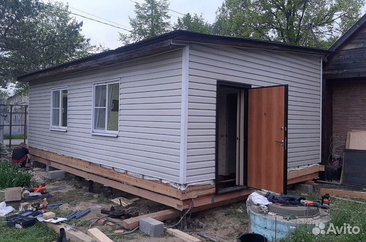 Замена венцов. Замена фундамента. Подъем дома