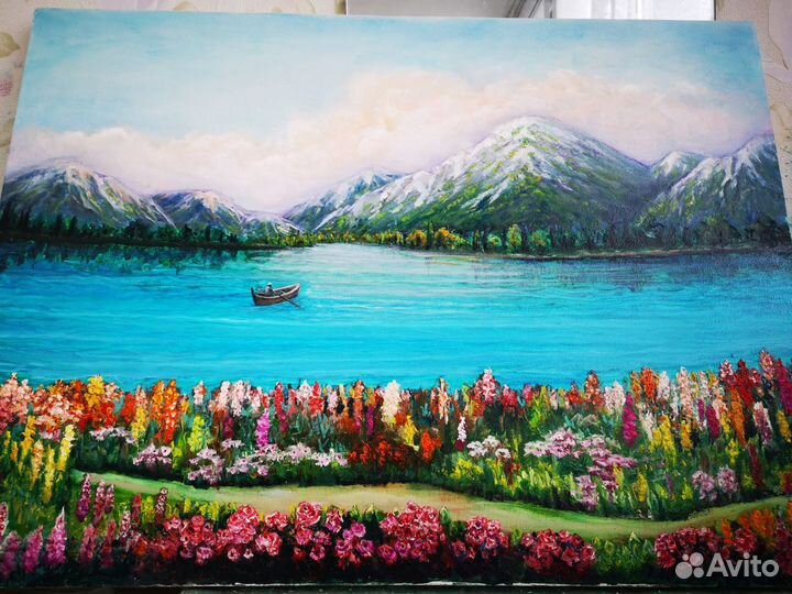 Большая масло холст подрамник 60на 80