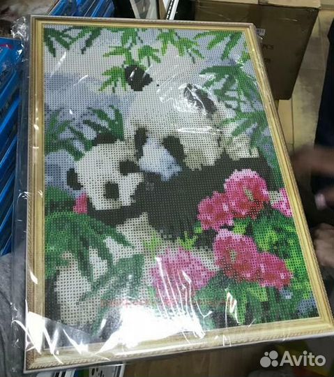 Алмазная мозаика 40x50 Чайки сопровождают корабль