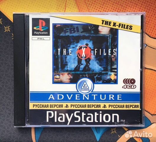 The X-Files PlayStation Старый Штамп Видеоигра 4CD