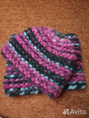 Комплект шапка и снуд женский