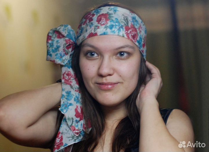 Платок с цветами Gloria Jeans Полиэстр 180*27 см