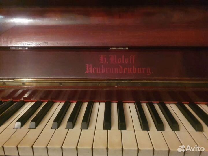 Старинное антикварное немецкое пианино H.Roloff