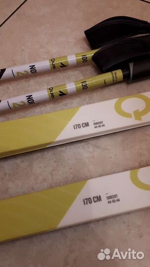 Лыжи беговые 170, палки 100, 115
