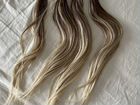 Волосы для наращивания 45 см блонд