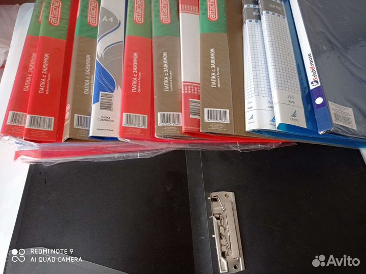 Папки с зажимом, скоросшиватели новые