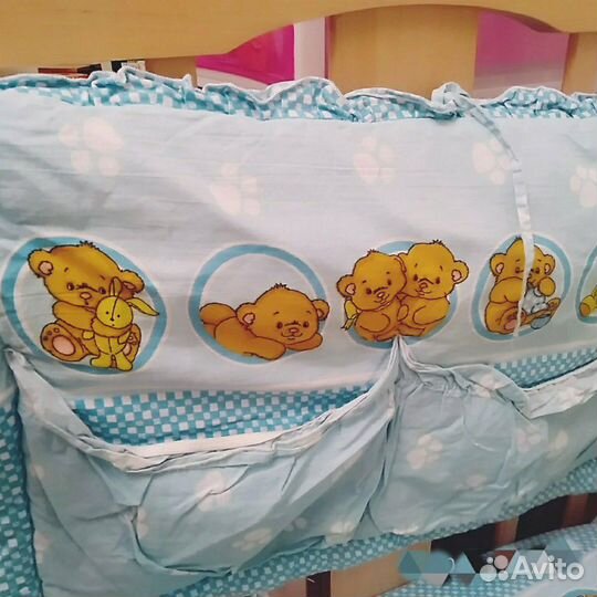 Постельное белье, бортики в кроватку