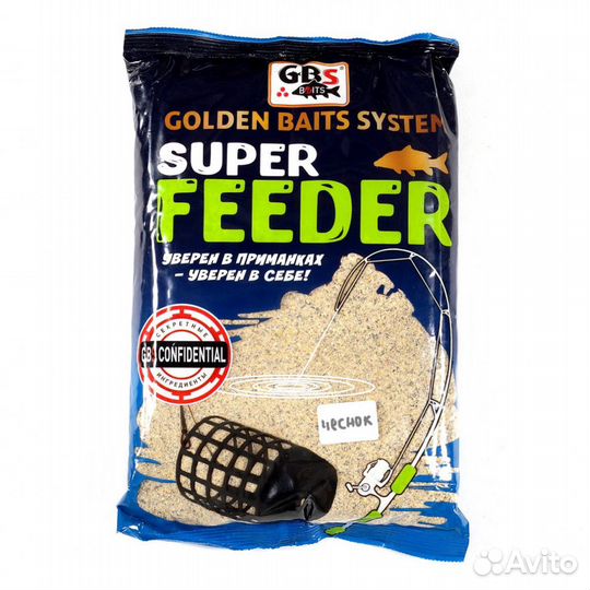 Прикормка GBS Super Feeder Чеснок 1кг