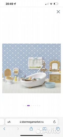 Sylvanian families ванная комната и туалет