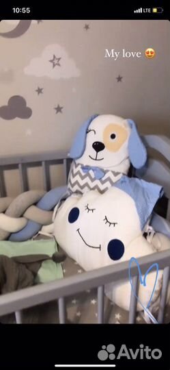 Косичка в кроватку 4 слойное плетение