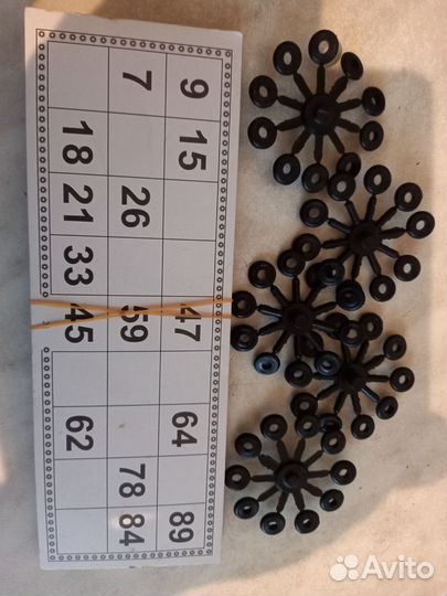 Лото карточки и фишки