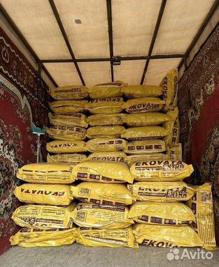 Утеплитель эковата в мешках