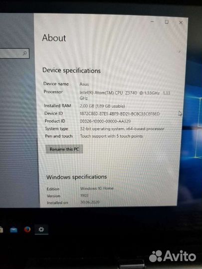 Ноутбук-трансформер Asus T100TA