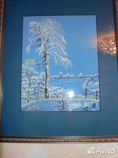 Картины вышитые гладью