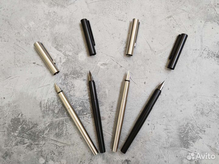 Перьевые ручки в металлическом корпусе, 2 цвета