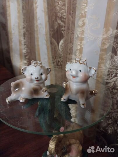 Статуэтки мышки семья, поросята