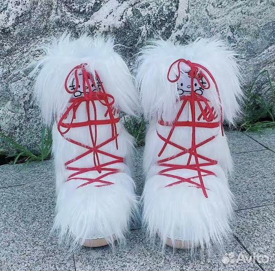 Moonboots зимние ботинки y2k hello kitty