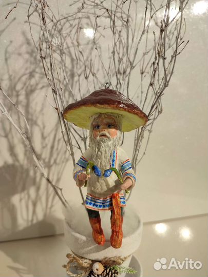 Ватные елочные игрушки