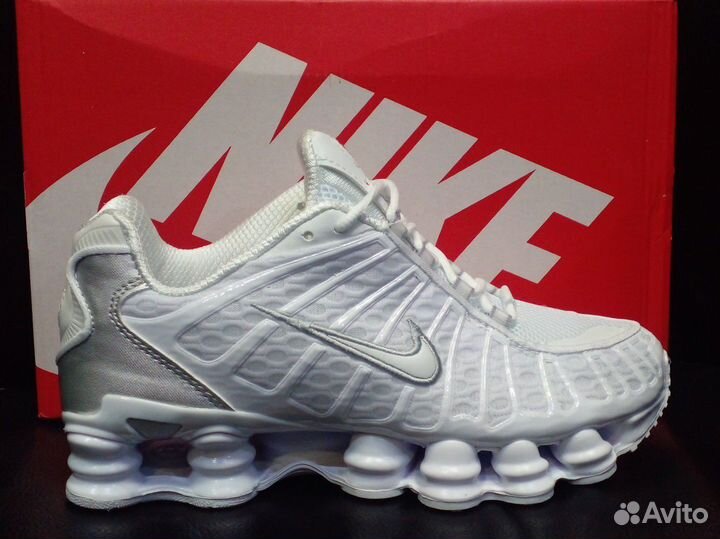 Кроссовки Nike shox white (оригинал)