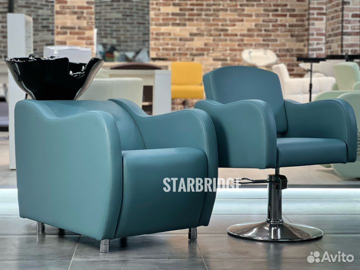 Мойка парикмахерская и кресло паркимахерское